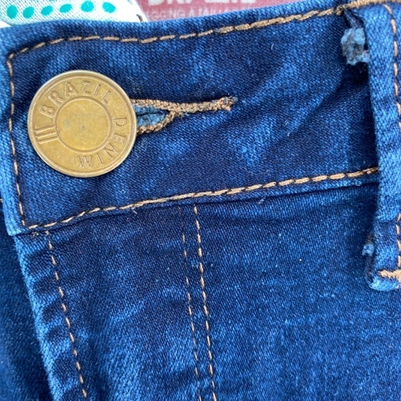 Brazil Jeans Womens Size Small Low Rise Jeggings Blue Denim Stretchy Zip Button - Picture 12 of 12